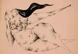 Untitled by Dharamanarayan Dasgupta, Ink and watercolour on paper, sold Dec 2023