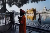 Devotee at the Golden Temple, Amritsar by Steve McCurry, Chromogenic print on photographic paper, sold Dec 2023