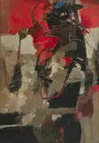 Untitled (Kali) by Chittrovanu Mazumdar, Oil on canvas, sold Dec 2023