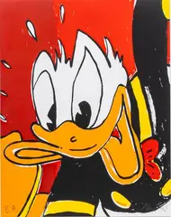 Donald Duck by Heiner Meyer, 2020, Farbsiebdruck, sold May 2025