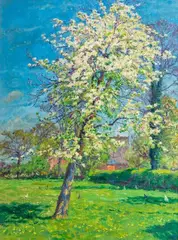 Blühender Obstbaum by Ernst Wilhelm Eitner, Öl/Lw, sold May 2025