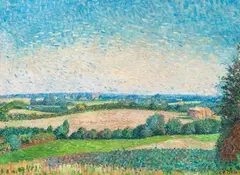 Blick über sommerliche Felder by Ernst Wilhelm Eitner, Öl/Lw, sold May 2025