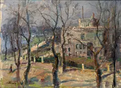 Das weiße Haus an der Alster by Albert Feser, Öl/Lw, sold Mar 2025