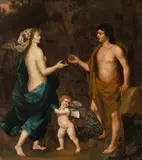 Das Urteil des Paris by Adriaen van der Werff, Öl/Holz, sold Nov 2024