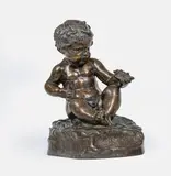 Der erste Kampf um's Dasein by Rudolf Hölbe, Bronze, braun patiniert, sold Nov 2024