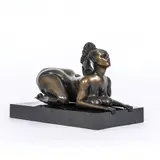 Sphinx by Ernst Fuchs, 1977, Bronze, braun patiniert, auf schwarzem Granitsockel, sold Sep 2024