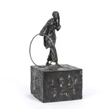 Marcel by Hanno Edelmann, 2001, Bronze, dunkel patiert, sold Sep 2024