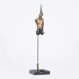 Minotaurus by Paul Wunderlich, 1977, Bronze, braun patiniert, partiell poliert, sowie Edelstahl, sold Sep 2024