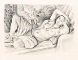 Odalisque au Magnolia by Henri Matisse, 1923, Lithographie, sold Sep 2024