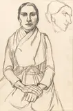 Zwei Motive: Frauenbildnisse by Käte Lassen, Bleistiftzeichnungen, sold Sep 2024