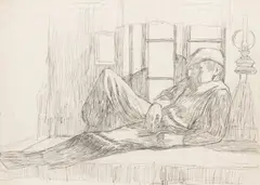 Zwei Motive: Männerbildnisse by Käte Lassen, Bleistiftzeichnungen, sold Sep 2024