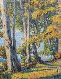 Waldrand im Sonnenlicht by Carl Arp, 1900, Öl/Lw, sold Sep 2024