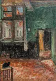 Blick aus dem Fenster by Carl Arp, Öl/Lw, sold Sep 2024