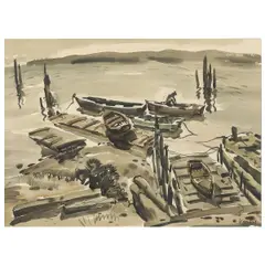 Untitled by Dong Kingman, Watercolor, offered Aug 2024