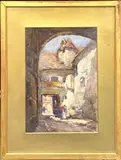 Untitled by John Frederick Lewis, watercolour street scene, sold Jan 2023