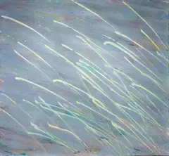 Coast Range #16 by Geoffrey Williams, 1987, acrylic on canvas, sold Dec 2025