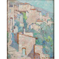Untitled by George Loftus Noyes, oil on wood panel, sold Jan 2026