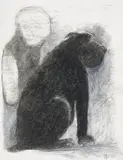Untitled by Krishen Khanna, 2003, Pastel on paper, sold Mar 2025