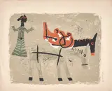 Untitled by Maqbool Fida Husain, Lithograph on paper, sold Mar 2025