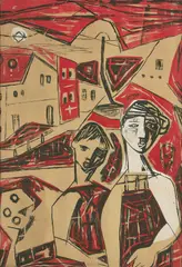 Untitled by Ram Kumar, Lithograph on paper, sold Mar 2025