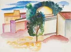 Untitled by Bhupen Khakhar, Pencil and watercolour on paper, sold Mar 2025