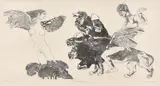 A Pair of Etchings by K. Laxma Goud, 2000, Etching on paper, sold Mar 2025