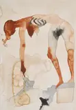 Question by Atul Dodiya, Pencil and watercolour on paper, sold Mar 2025