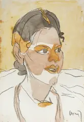 Untitled by K. G. Subramanyan, Pastel & watercolour on paper, sold Mar 2025