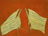 Untitled by Jangarh Singh Shyam, Acrylic on board, sold Mar 2025