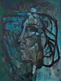 Untitled by Maqbool Fida Husain, Oil on canvas, sold Mar 2025