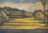 Huts by Jamini Roy, Gouache on paper, sold Mar 2025