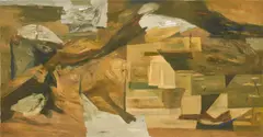 Untitled by Ram Kumar, Oil on canvas, sold Mar 2025