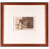 Caridad De Una Mujer by Francisco Goya, Etching, sold Apr 2026