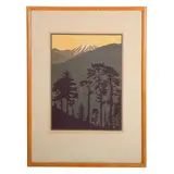 Mt. San Gorgonio by Franz Geritz, 1936, Woodblock print, sold Apr 2026