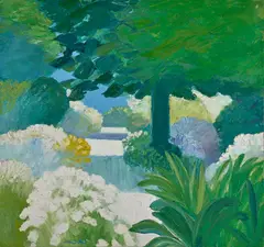 Jardin de Provence by Roger Mühl, 1988, Huile sur toile, sold Apr 2026