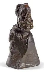 Hommage à notre ami César by André Barelier, 1988, Bronze à patine brune, sold Apr 2026