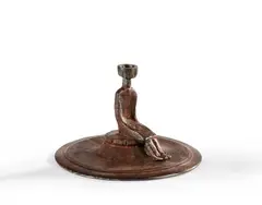 Bougeoir by Jean-Michel Folon, Bronze à patine brune, sold Apr 2026