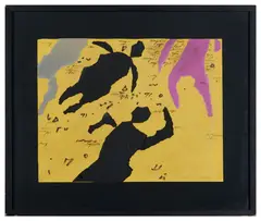 Sans titre by Bernard Quentin, Acrylique et papier coloré découpé, collé sur papier, sold Jan 2025
