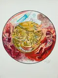Astronautes, vers 1969 by Salvador Dalí, Estampe, sold Jan 2025