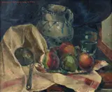Nature morte by Henry de Waroquier, Huile sur panneau, sold Jan 2025