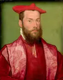 Portrait d'Odet de Coligny, cardinal de Châtillon by Corneille de La, Huile sur panneau, transposé et parqueté, sold Apr 2025