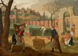 Le Printemps ou Le mois de mars by Sébastien Vrancx, Huile sur panneau de chêne, deux planches, sold Apr 2025