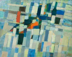 Sans titre by Jacques Germain, 1955, Huile sur toile, sold Apr 2025