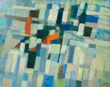 Sans titre by Jacques Germain, 1955, Huile sur toile, sold Apr 2025