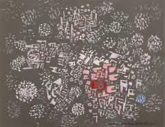 Sans titre by Marie Raymond, Gouache sur papier, sold Apr 2025