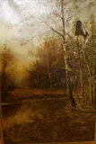 Silence of the woods (Autumn) by Chris Stannard, oil on canvas, sold Jul 2015