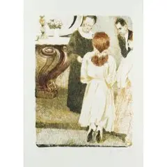 Abendmahl im michel by Johannes Grützke, 1991, color lithograph, sold Jun 2024