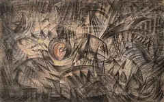Untitled by Devayani Krishna, 1960, Conte and charcoal on paper, sold Dec 2023