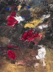 Untitled by Ram Kumar, Acrylic on canvas, sold Dec 2023