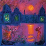 Sunset at Benares by Manu Parekh, Acrylic on canvas, sold Dec 2023